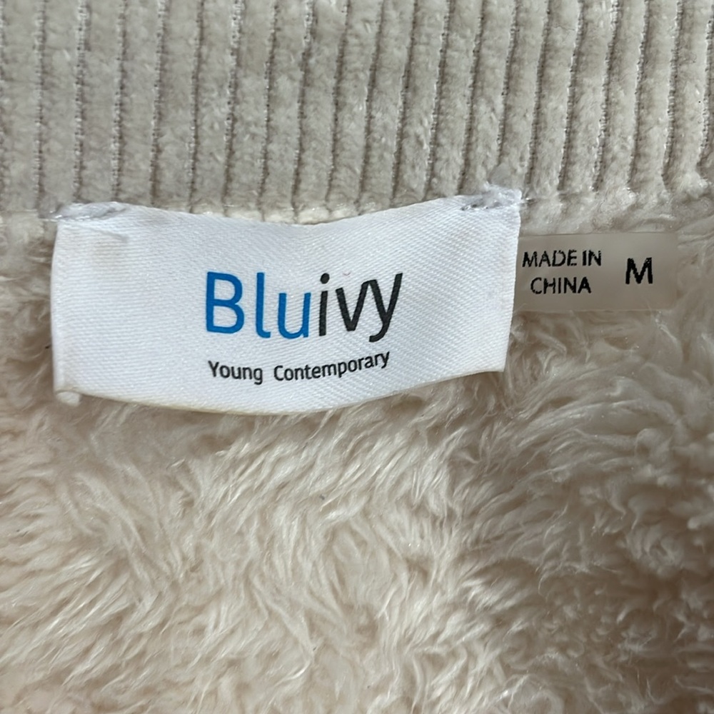 Cream Courderoy Shacket - Picture 7 of 11